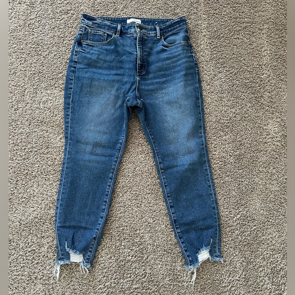 The Loft Curvy High Waist Skinny Ankle jeans